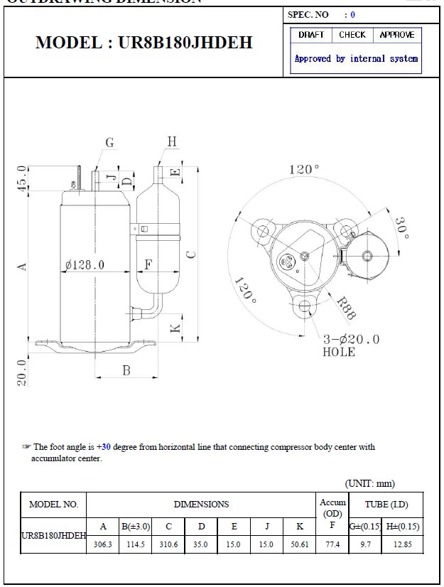 Samsung rotary compressor accessories fitting